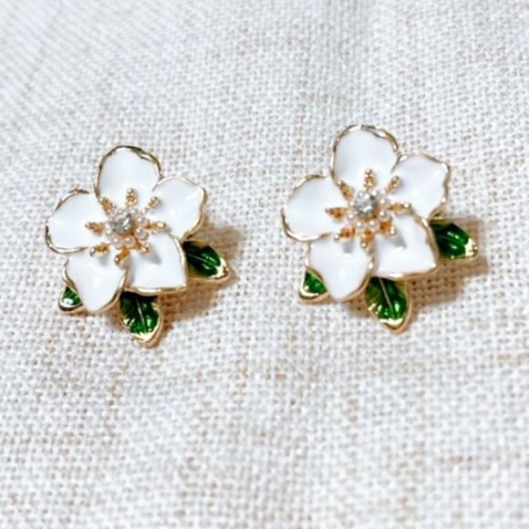 Flower earrings #1448 - Picture 3 of 4